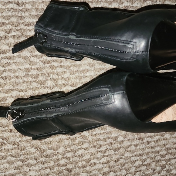 L.A.M.B. GWEN STEFANI REAL LEATHER PLATFORM BOOTS EUC SIZE 10 - Picture 7 of 10